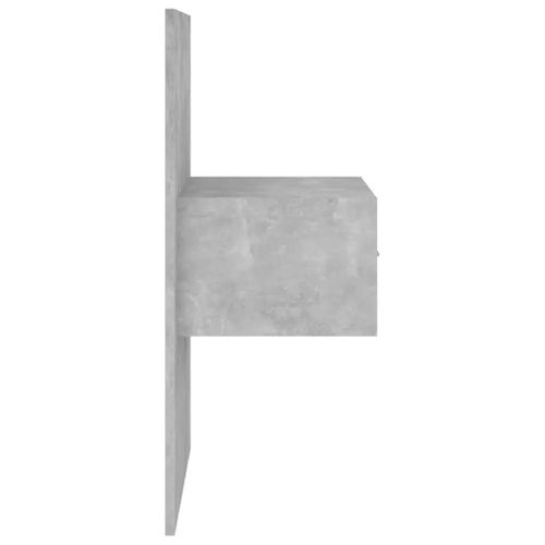 Tête De Lit Avec Armoires Gris Béton Bois D'ingénierie