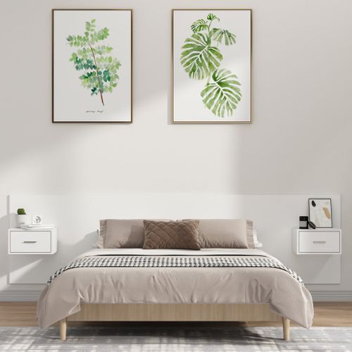 Étagère Murale Gris Béton 90x16x78 Cm Bois Contreplaqué