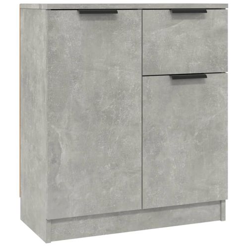 Buffets 2 Pièces Gris Béton 60x30x70 Cm Bois Contreplaqué