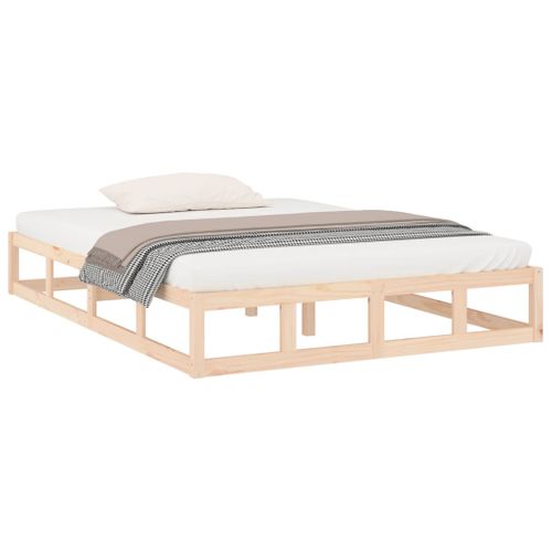 Cadre De Lit Sans Matelas 120x200 Cm Bois Massif