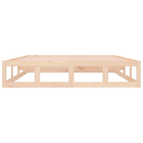 Cadre De Lit Sans Matelas 140x190 Cm Bois Massif