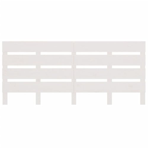 Tête De Lit Blanc 160x3x80 Cm Bois Massif De Pin