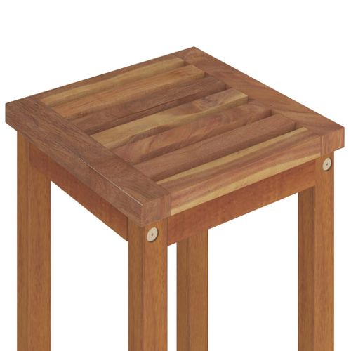 Tabourets De Bar Lot De 4 Bois Massif D'acacia