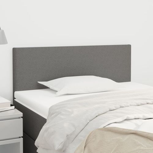 Tête De Lit Gris Foncé 90x5x78/88 Cm Tissu