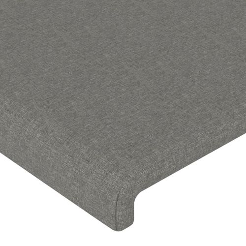 Têtes De Lit 2 PCs Gris Foncé 72x5x78/88 Cm Tissu