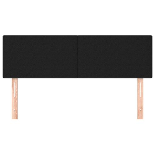 Têtes De Lit 2 PCs Noir 72x5x78/88 Cm Tissu