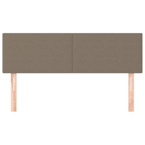 Têtes De Lit 2 PCs Taupe 72x5x78/88 Cm Tissu
