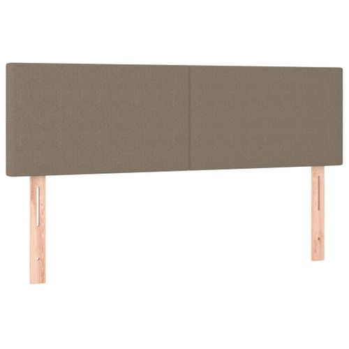 Têtes De Lit 2 PCs Taupe 72x5x78/88 Cm Tissu