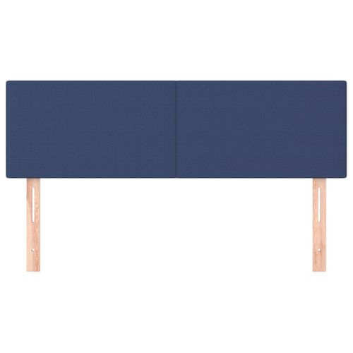 Têtes De Lit 2 PCs Bleu 72x5x78/88 Cm Tissu