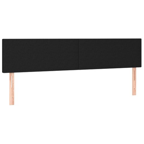 Têtes De Lit 2 PCs Noir 80x5x78/88 Cm Tissu