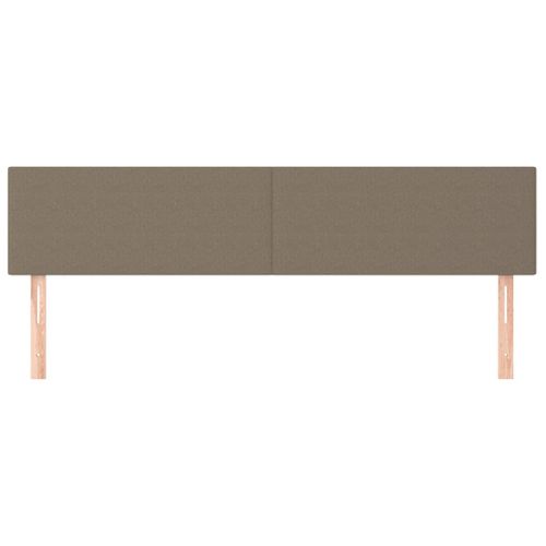 Têtes De Lit 2 PCs Taupe 80x5x78/88 Cm Tissu