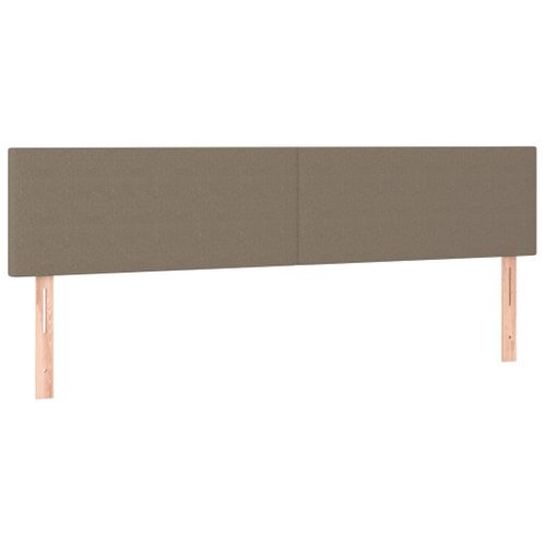 Têtes De Lit 2 PCs Taupe 80x5x78/88 Cm Tissu