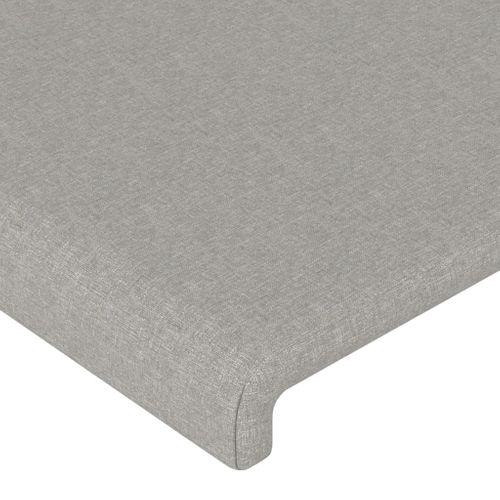 Têtes De Lit 2 PCs Gris Clair 90x5x78/88 Cm Tissu