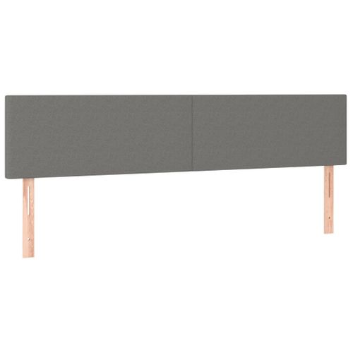 Têtes De Lit 2 PCs Gris Clair 90x5x78/88 Cm Tissu