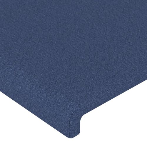 Têtes De Lit 2 PCs Bleu 90x5x78/88 Cm Tissu