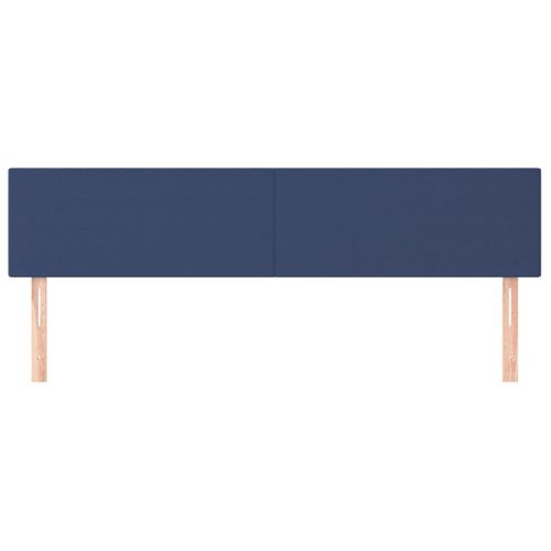 Têtes De Lit 2 PCs Bleu 90x5x78/88 Cm Tissu