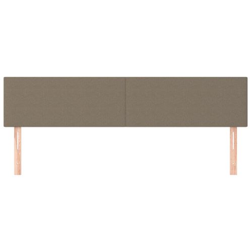 Têtes De Lit 2 PCs Taupe 100x5x78/88 Cm Tissu