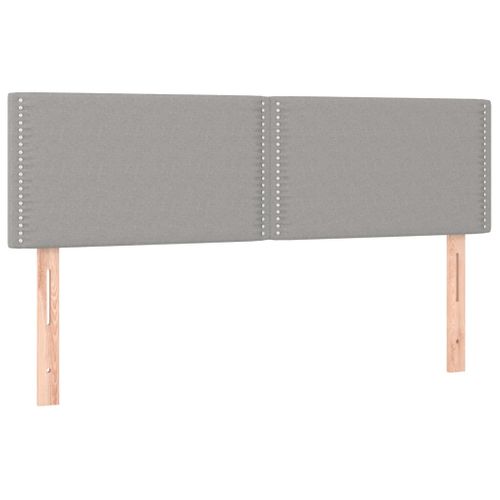 Têtes De Lit 2 PCs Gris Clair 72x5x78/88 Cm Tissu