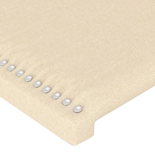 Têtes De Lit 2 PCs Crème 72x5x78/88 Cm Tissu