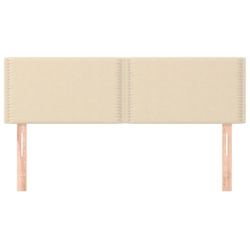 Têtes De Lit 2 PCs Crème 72x5x78/88 Cm Tissu