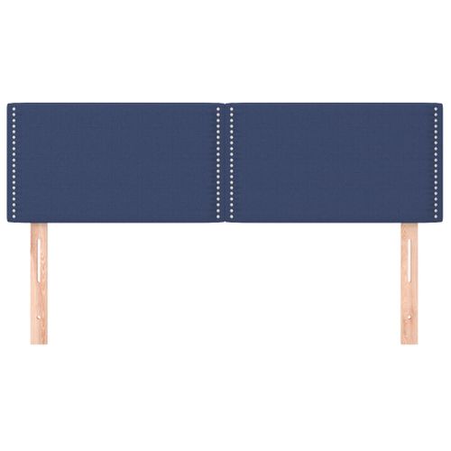 Têtes De Lit 2 PCs Bleu 72x5x78/88 Cm Tissu