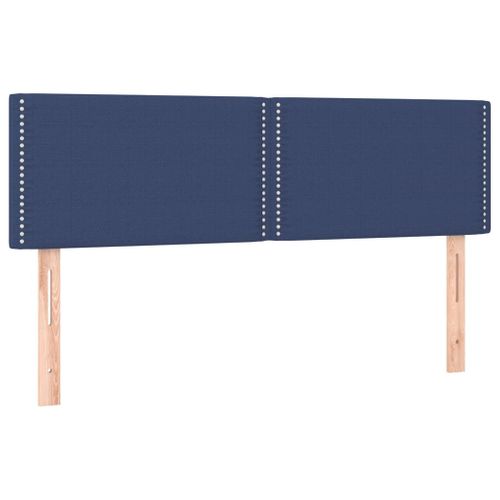 Têtes De Lit 2 PCs Bleu 72x5x78/88 Cm Tissu