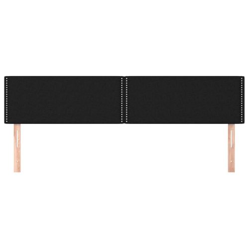 Têtes De Lit 2 PCs Noir 80x5x78/88 Cm Tissu