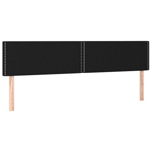 Têtes De Lit 2 PCs Noir 80x5x78/88 Cm Tissu