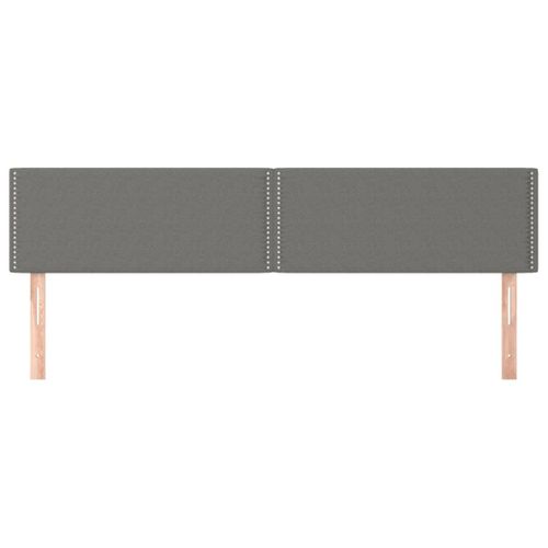 Têtes De Lit 2 PCs Gris Clair 90x5x78/88 Cm Tissu