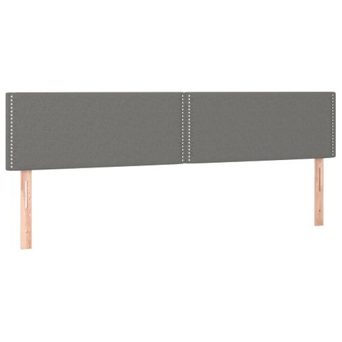 Têtes De Lit 2 PCs Gris Clair 90x5x78/88 Cm Tissu