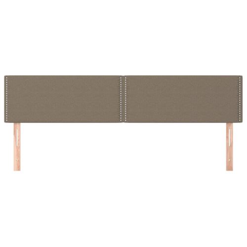 Têtes De Lit 2 PCs Taupe 90x5x78/88 Cm Tissu