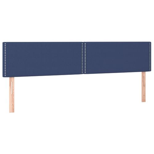 Têtes De Lit 2 PCs Bleu 90x5x78/88 Cm Tissu