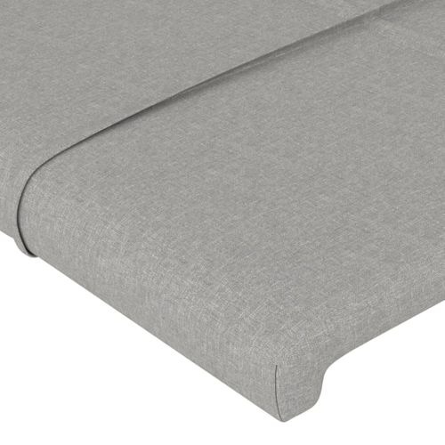 Têtes De Lit 2 PCs Gris Clair 72x5x78/88 Cm Tissu