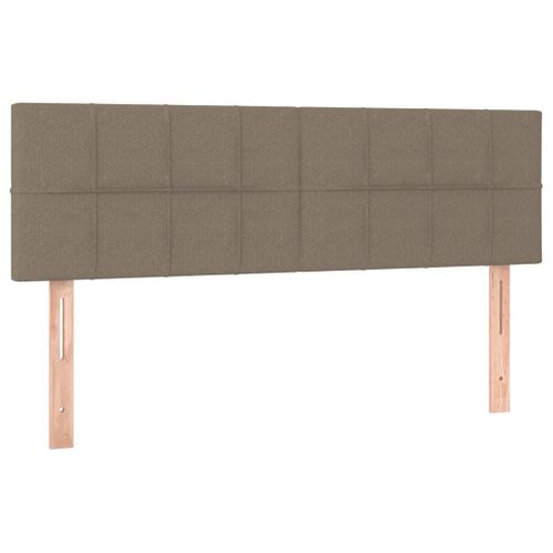 Têtes De Lit 2 PCs Taupe 72x5x78/88 Cm Tissu