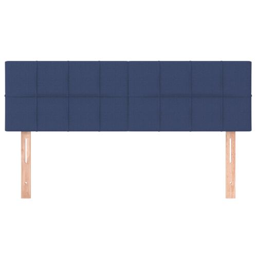 Têtes De Lit 2 PCs Bleu 72x5x78/88 Cm Tissu