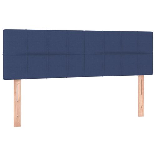 Têtes De Lit 2 PCs Bleu 72x5x78/88 Cm Tissu