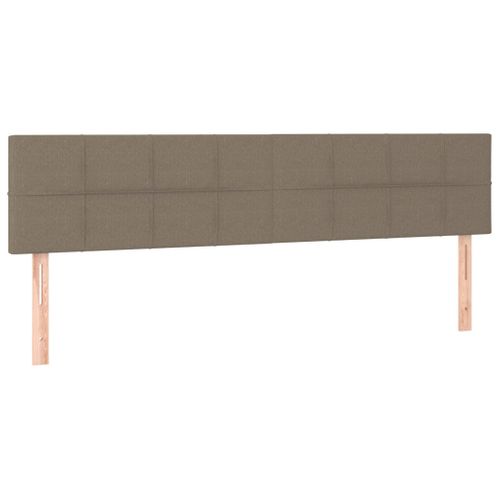 Têtes De Lit 2 PCs Taupe 80x5x78/88 Cm Tissu
