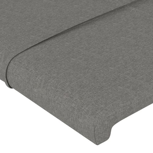 Têtes De Lit 2 PCs Gris Clair 90x5x78/88 Cm Tissu