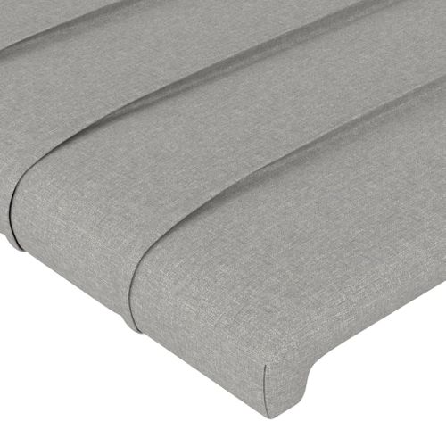 Têtes De Lit 2 PCs Gris Clair 72x5x78/88 Cm Tissu