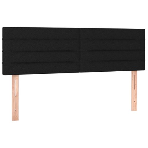 Têtes De Lit 2 PCs Noir 72x5x78/88 Cm Tissu