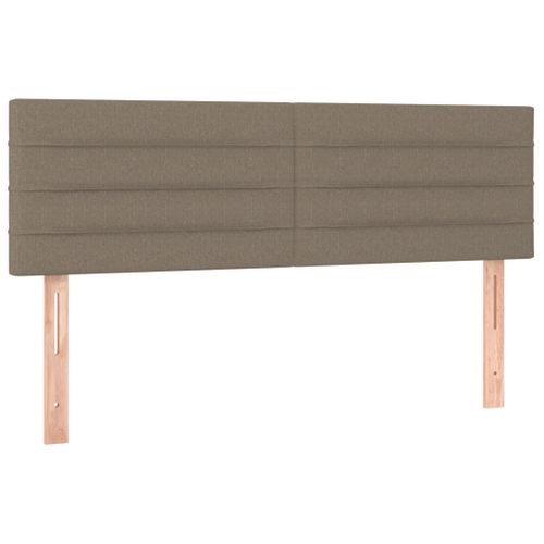 Têtes De Lit 2 PCs Taupe 72x5x78/88 Cm Tissu