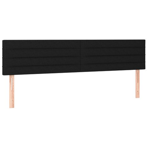 Têtes De Lit 2 PCs Noir 80x5x78/88 Cm Tissu