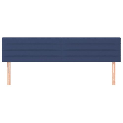 Têtes De Lit 2 PCs Bleu 80x5x78/88 Cm Tissu