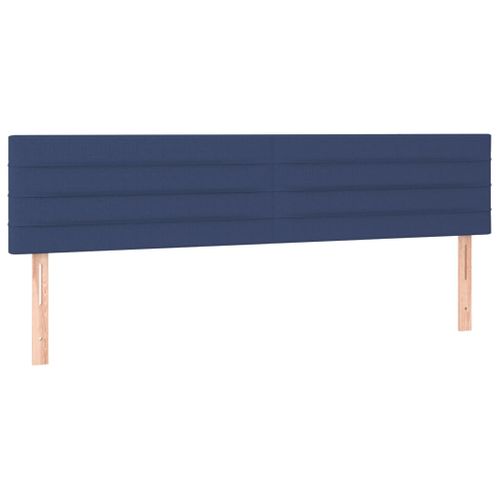 Têtes De Lit 2 PCs Bleu 80x5x78/88 Cm Tissu