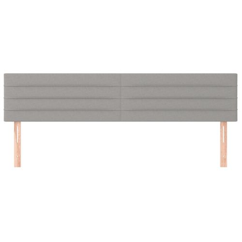 Têtes De Lit 2 PCs Gris Clair 90x5x78/88 Cm Tissu