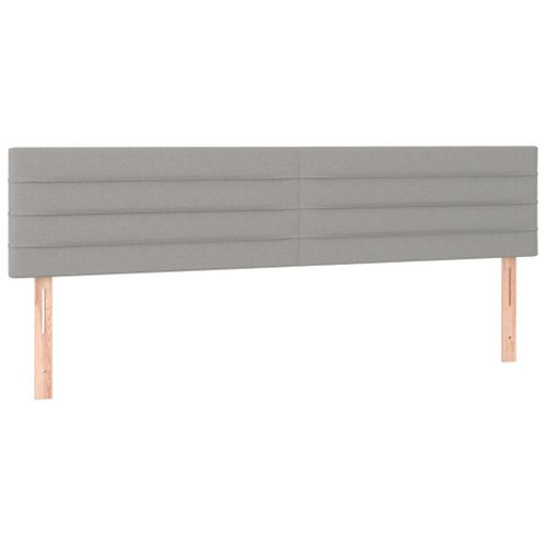 Têtes De Lit 2 PCs Gris Clair 90x5x78/88 Cm Tissu