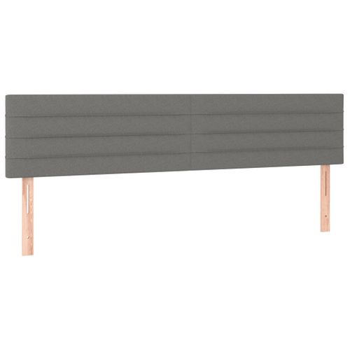Têtes De Lit 2 PCs Gris Clair 90x5x78/88 Cm Tissu