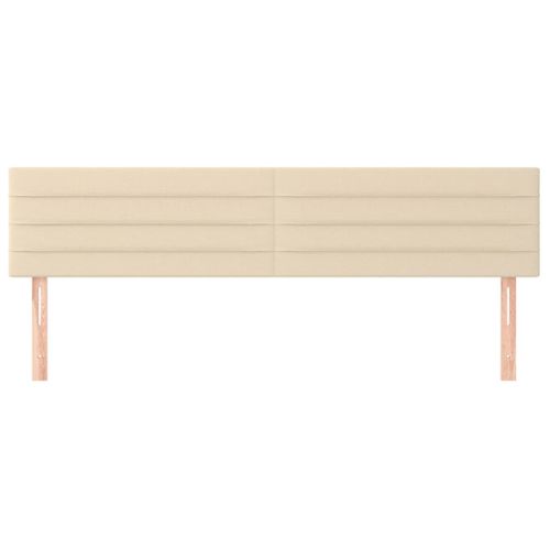 Têtes De Lit 2 PCs Crème 90x5x78/88 Cm Tissu