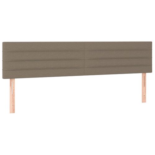 Têtes De Lit 2 PCs Taupe 100x5x78/88 Cm Tissu