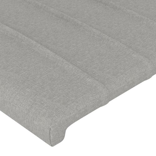 Têtes De Lit 2 PCs Gris Clair 72x5x78/88 Cm Tissu